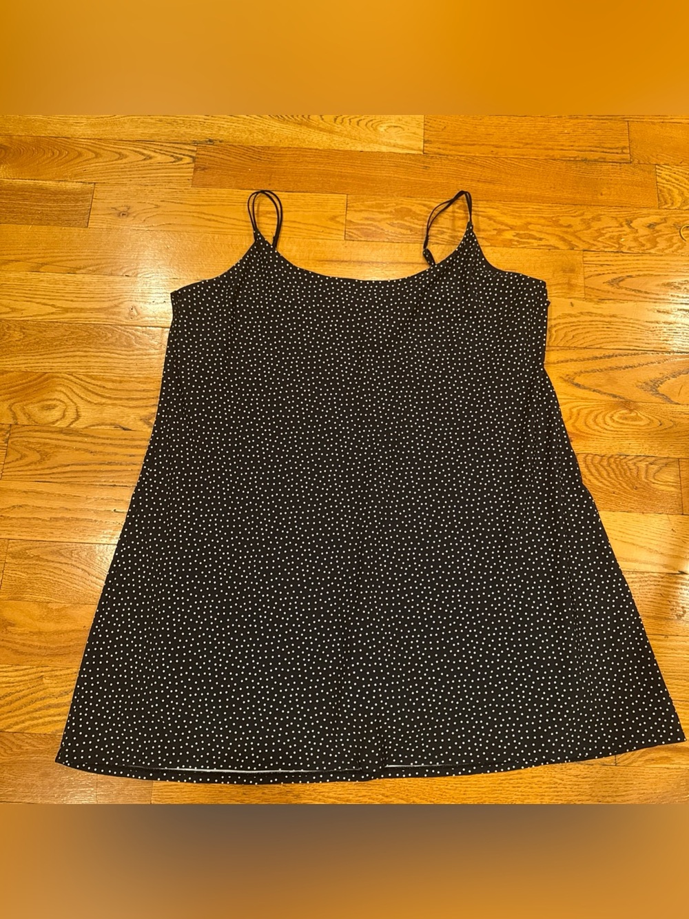 Abercrombie & Fitch Black Polka Dot Athleisure Dress with shorts Size XXLT